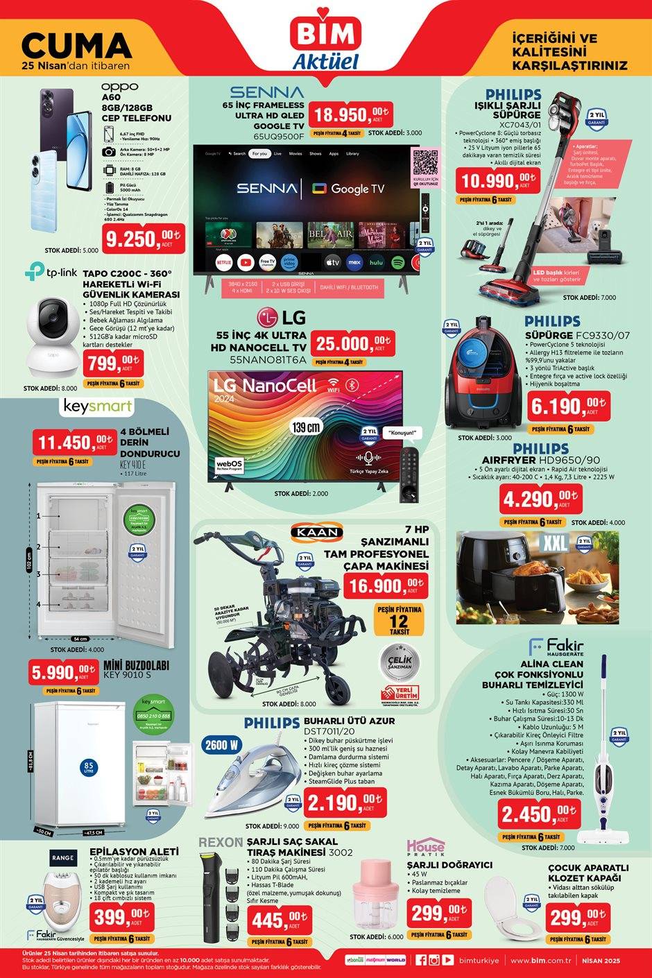 BİM 25 Nisan Cuma aktüel kataloğunu yayınladı! 3